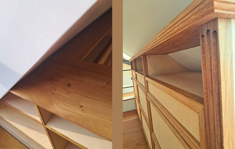 Agencement de salon sous rampants